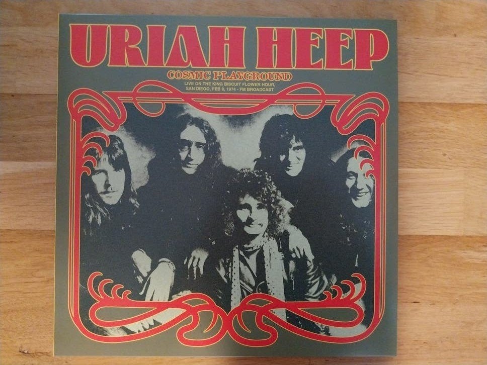 Lp - URIAH HEEP  - cosmic playground  (Live 1974), Ophalen of Verzenden, Zo goed als nieuw