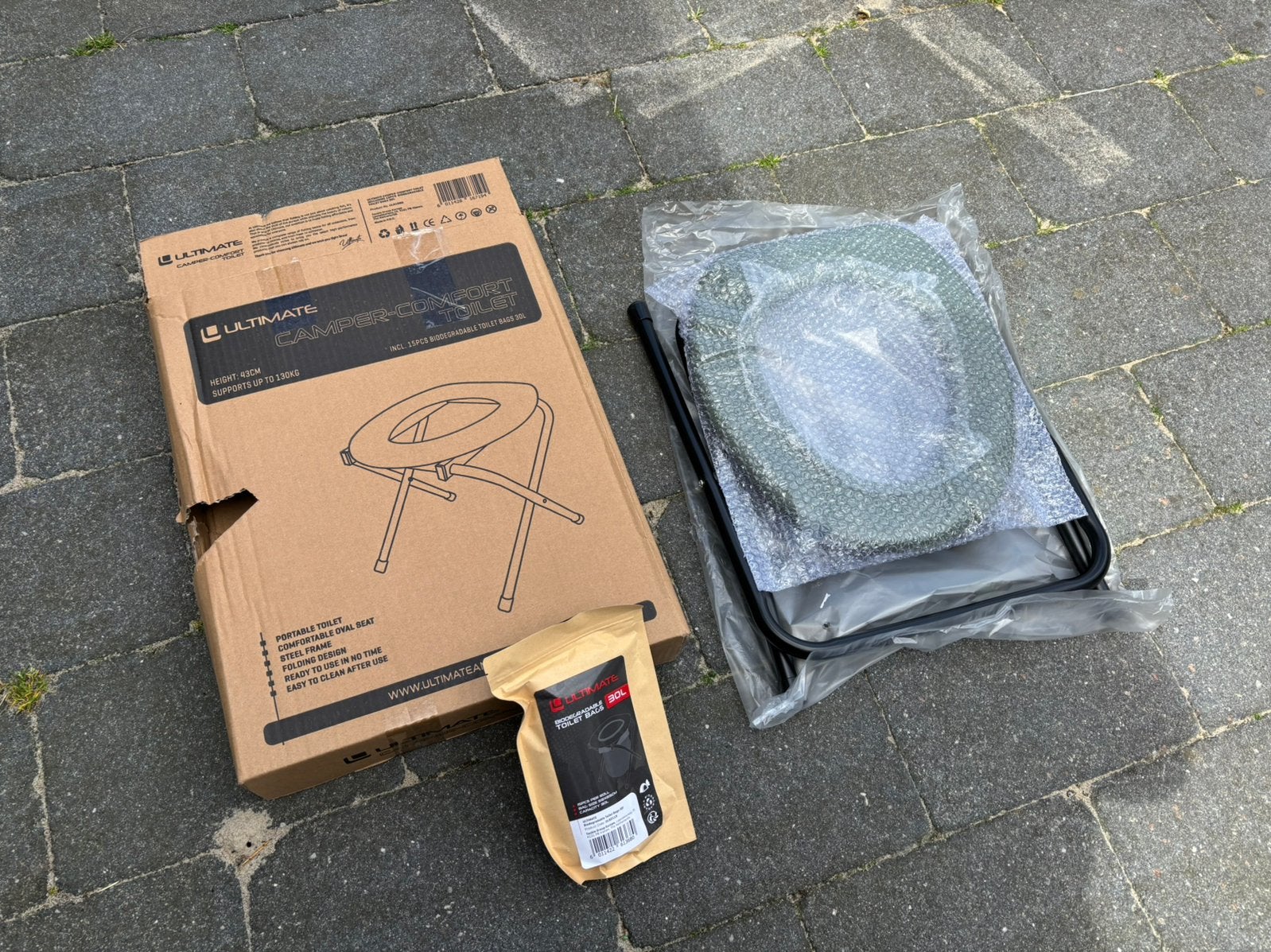 Nieuwe ultimate toilet / poepstoel incl zakjes, Ophalen of Verzenden, Nieuw