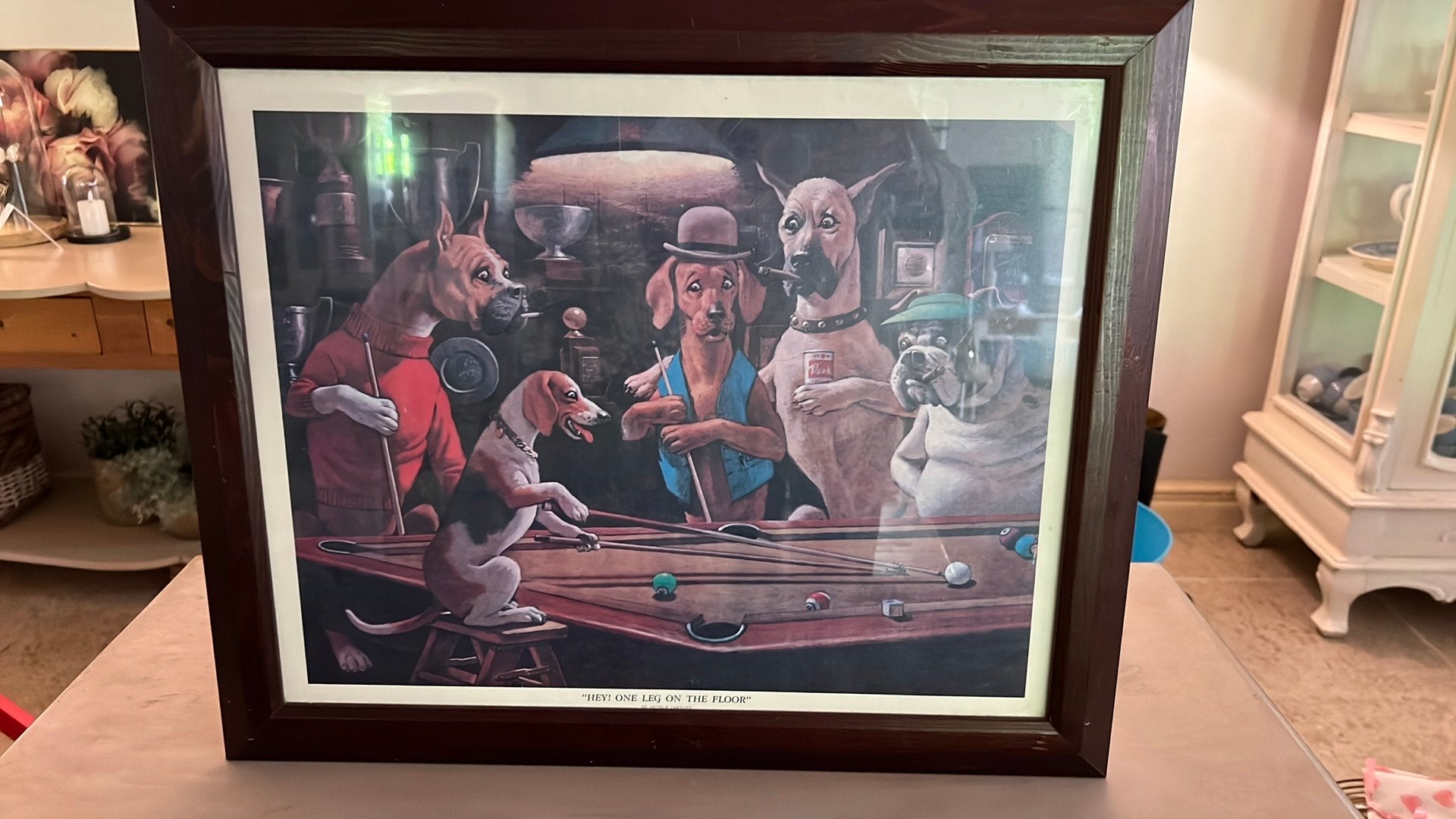 Drie schilderijen. Thema biljarten, Ophalen, Minder dan 50 cm, Schilderij
