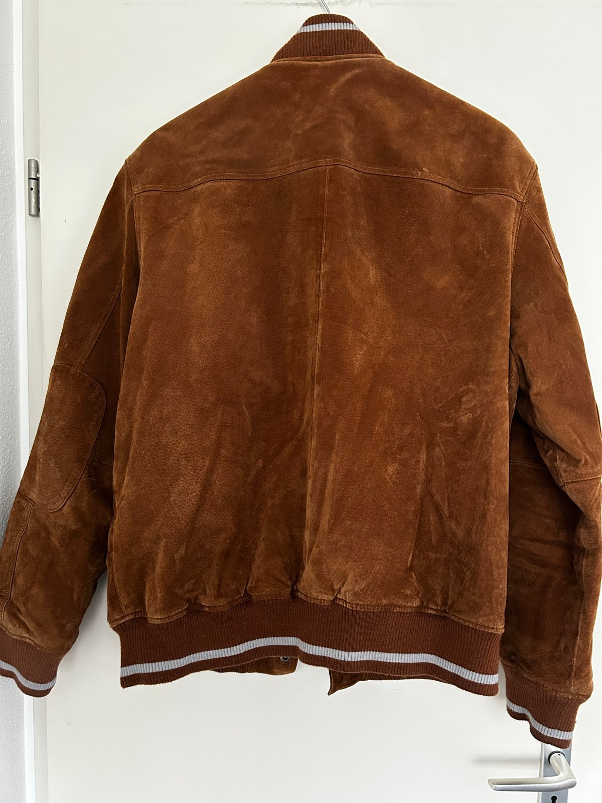 LIV Suède Jas - Bruin - Maat XL, Ophalen of Verzenden, Gedragen, Maat 56/58 (XL), Bruin