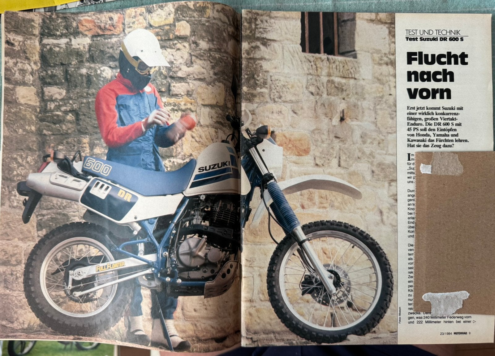 Test 1984 Suzuki DR600S, Verzenden, Zo goed als nieuw, Motoren