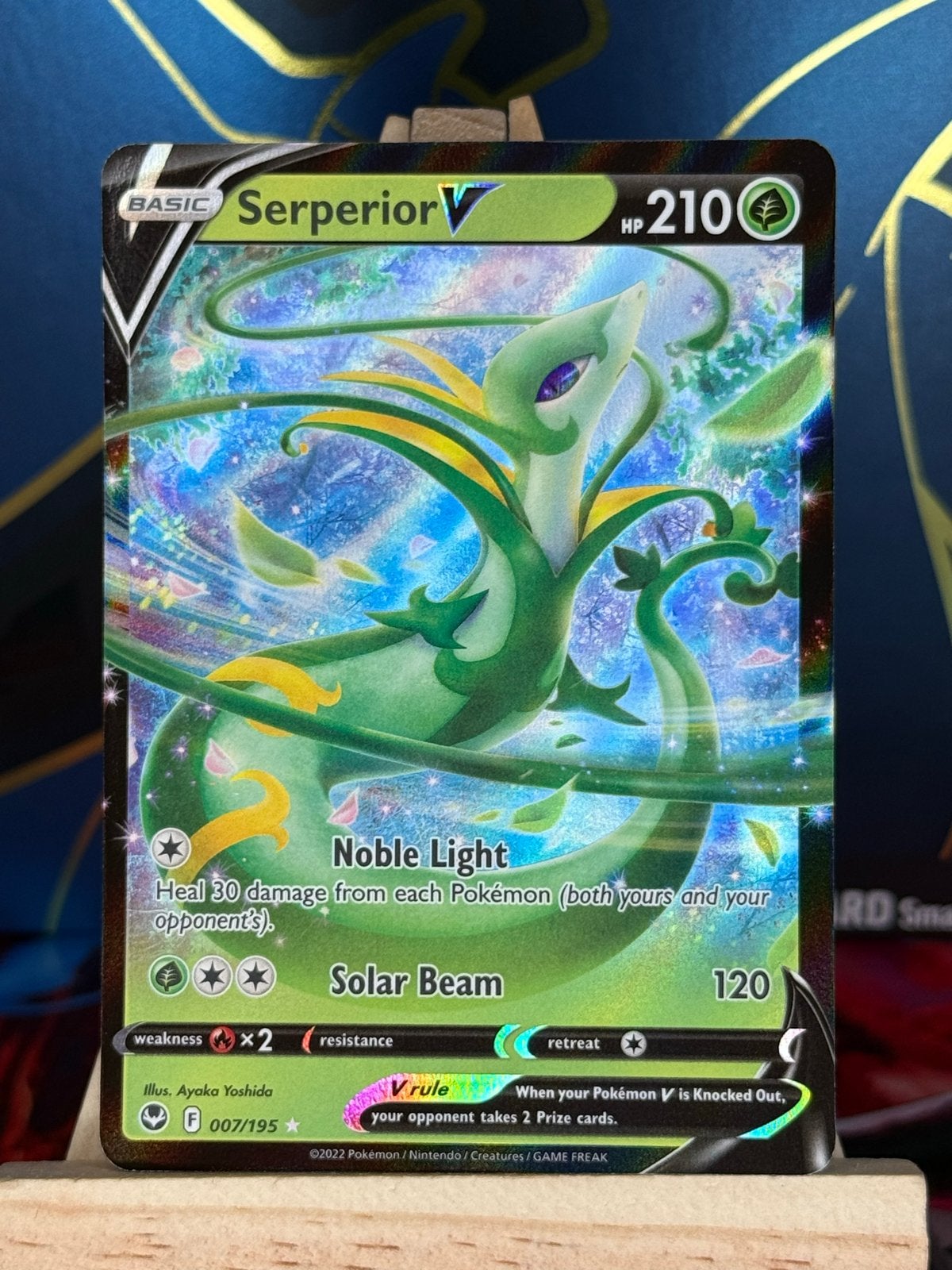 Serperior V #7 | Pokemon Silver Tempest, Verzenden, Zo goed als nieuw, Losse kaart, Foil