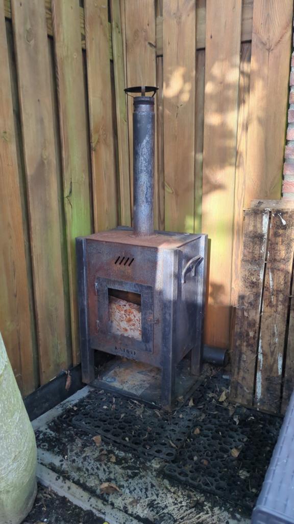 K Stove pelletkachel, Tuin en Terras, Vuurkorven, Ophalen of Verzenden, Gebruikt, Vuurton