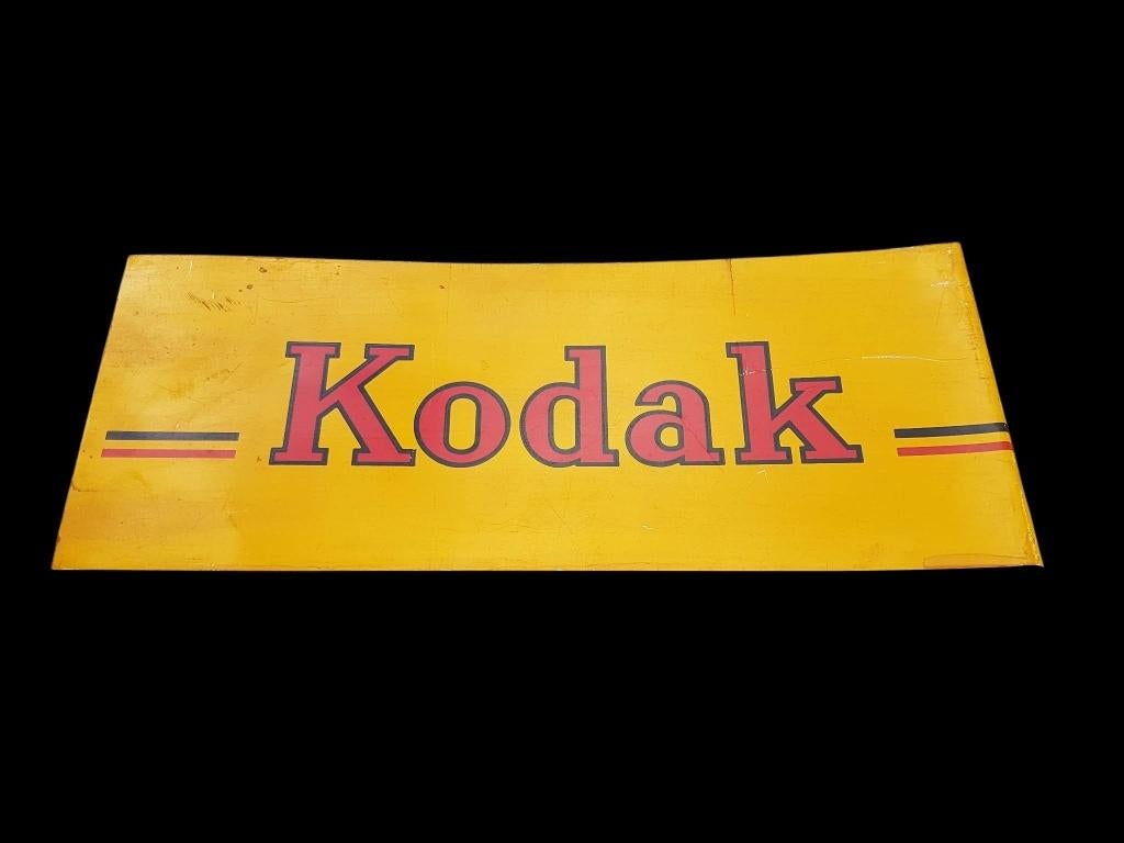 Origineel Kodak USA reclamebord, USA tin sign, tinplate., Reclamebord, Gebruikt, ., Ophalen of Verzenden