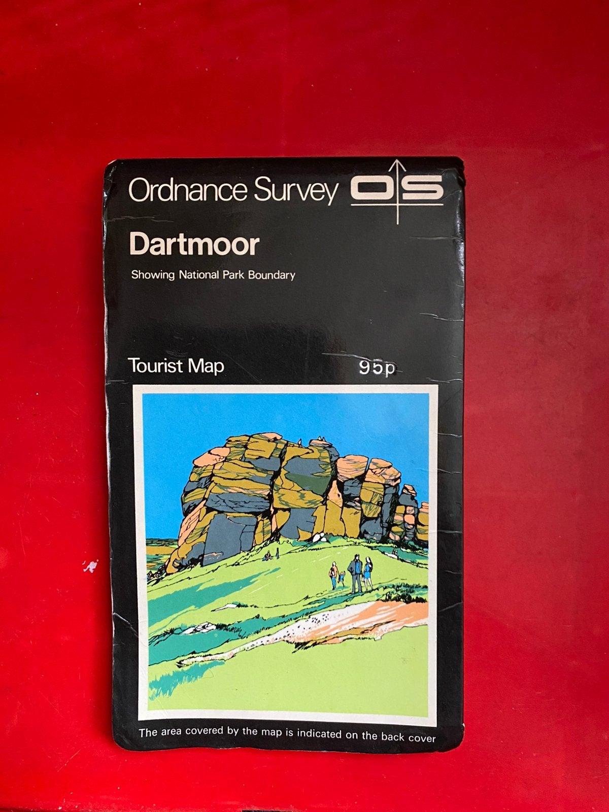 Wegenkaart Dartmoor Engeland, Ophalen of Verzenden, Gelezen, 1800 tot 2000, Landkaart