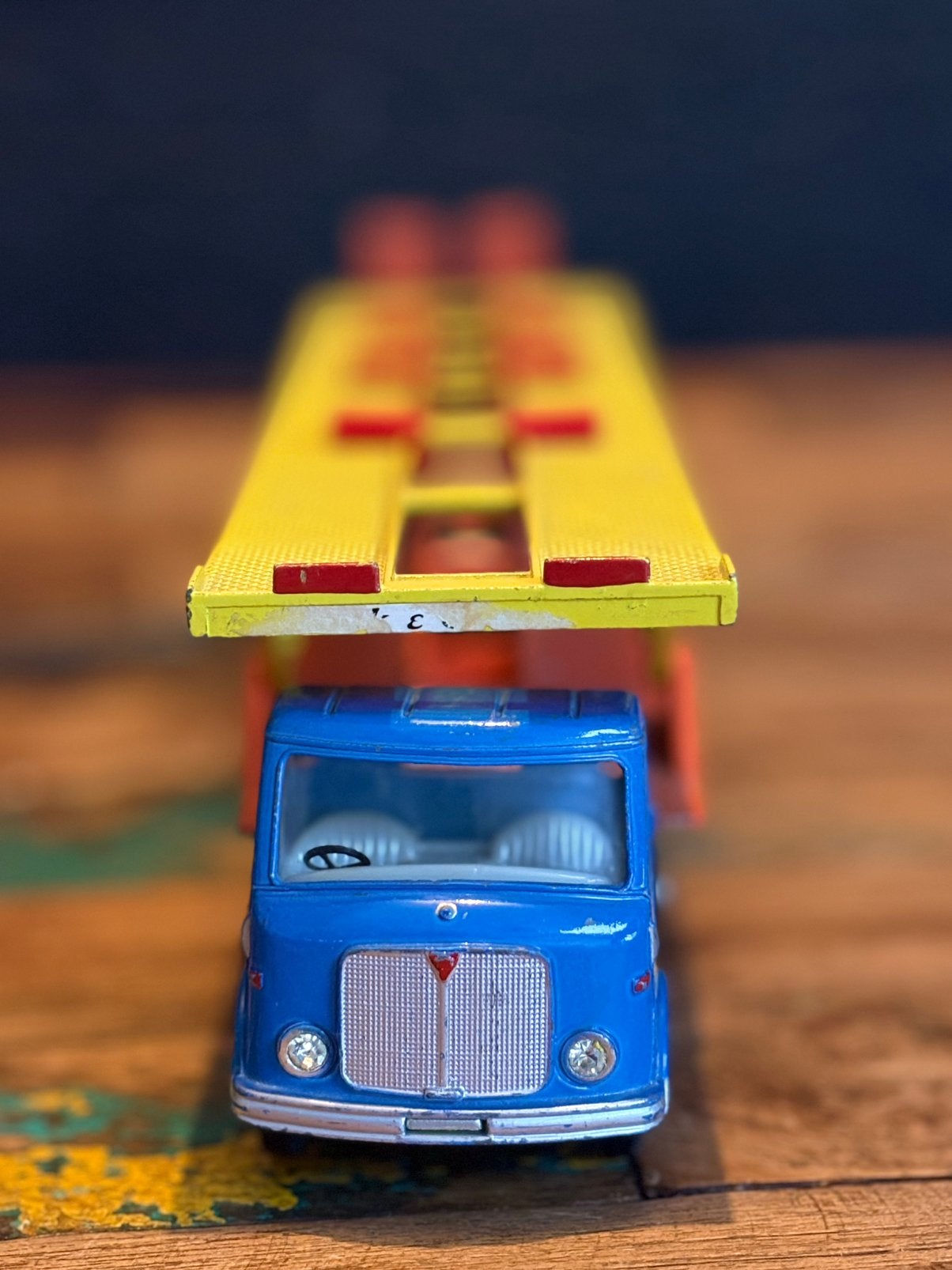 Dinky Toys 974 AEC Hoynor Car Transporter compleet - werkend, Ophalen of Verzenden, Zo goed als nieuw, Dinky Toys