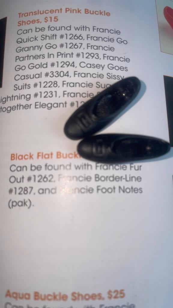 Barbie Francie Zwarte Bucle Shoes Japan, Ophalen, Zo goed als nieuw