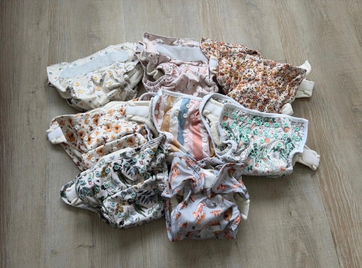 Complete set wasbare luiers met accessoires, Ophalen of Verzenden, Zo goed als nieuw