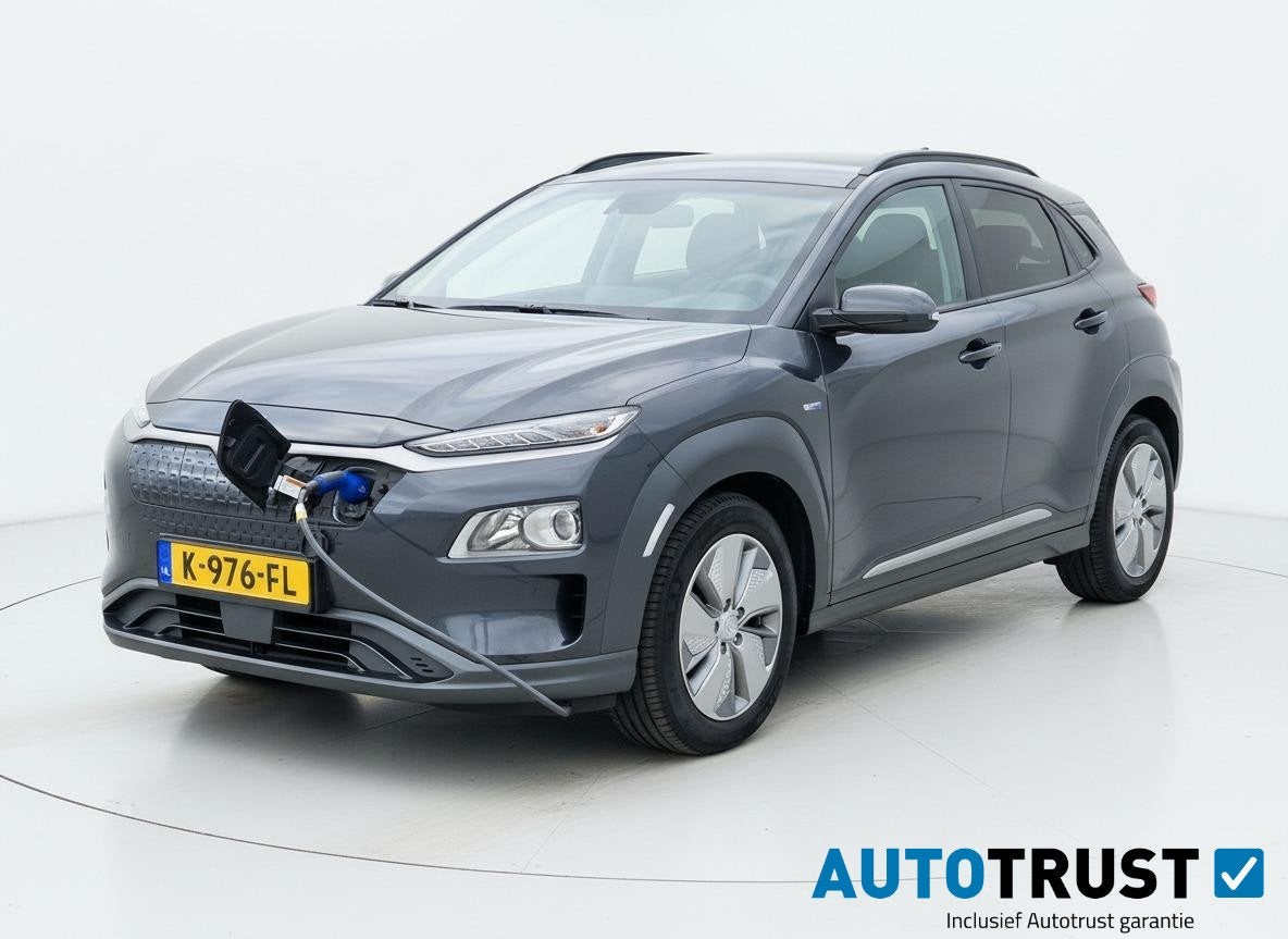 Hyundai Kona EV Comfort 64 kWh SOH 100% ADAP CRUISE CAMERA, Stof, Gebruikt, Origineel Nederlands, 64 kWh