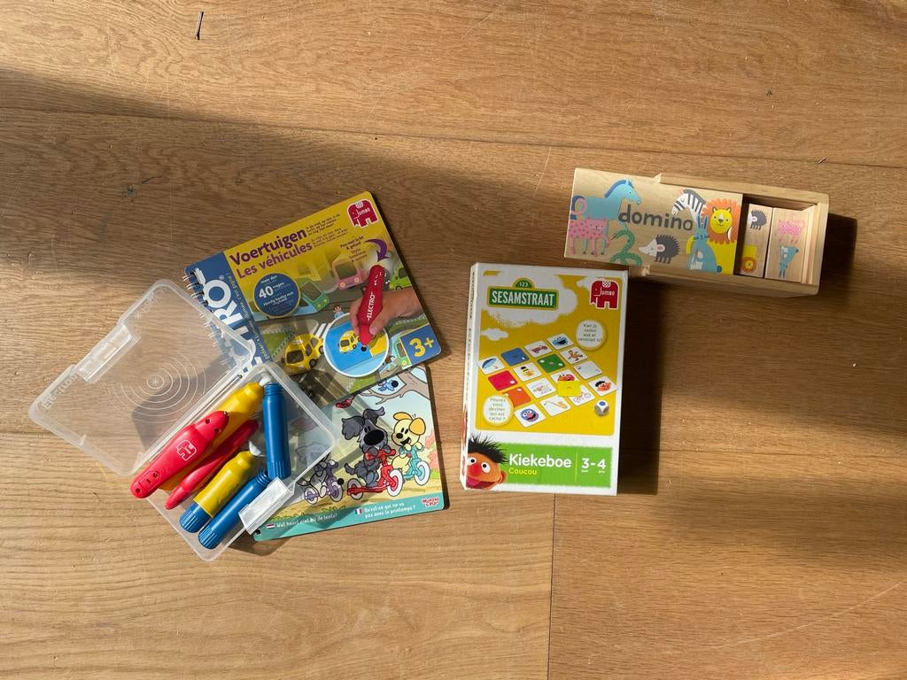 Educatief speelgoed: Elektro, Sesamstraat, Domino, Ophalen, Gebruikt, Elektronica, Met licht