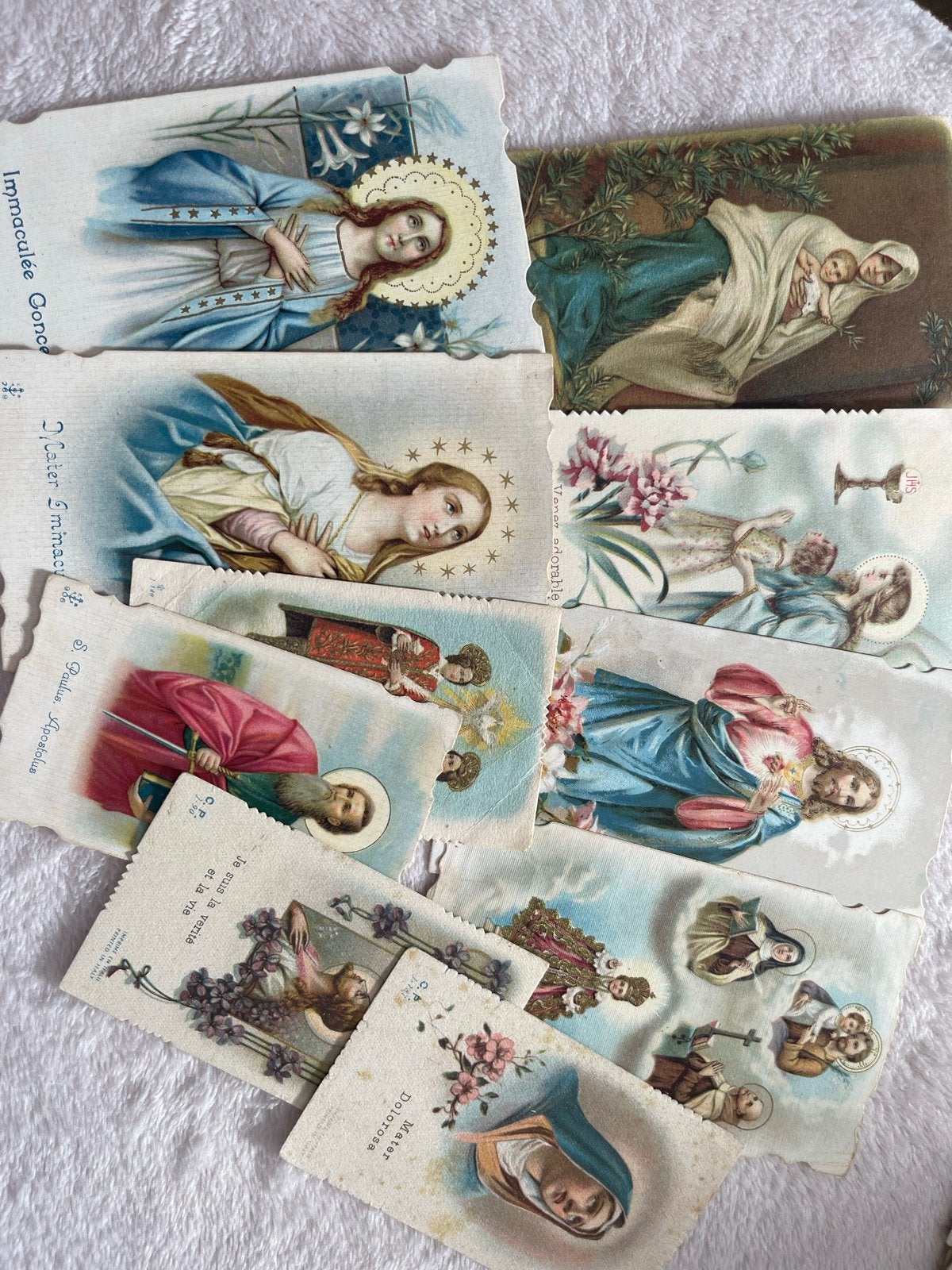 Communie devotie prentjes, Verzamelen, Ophalen of Verzenden, Gebruikt, Kaart of Prent, Christendom | Katholiek