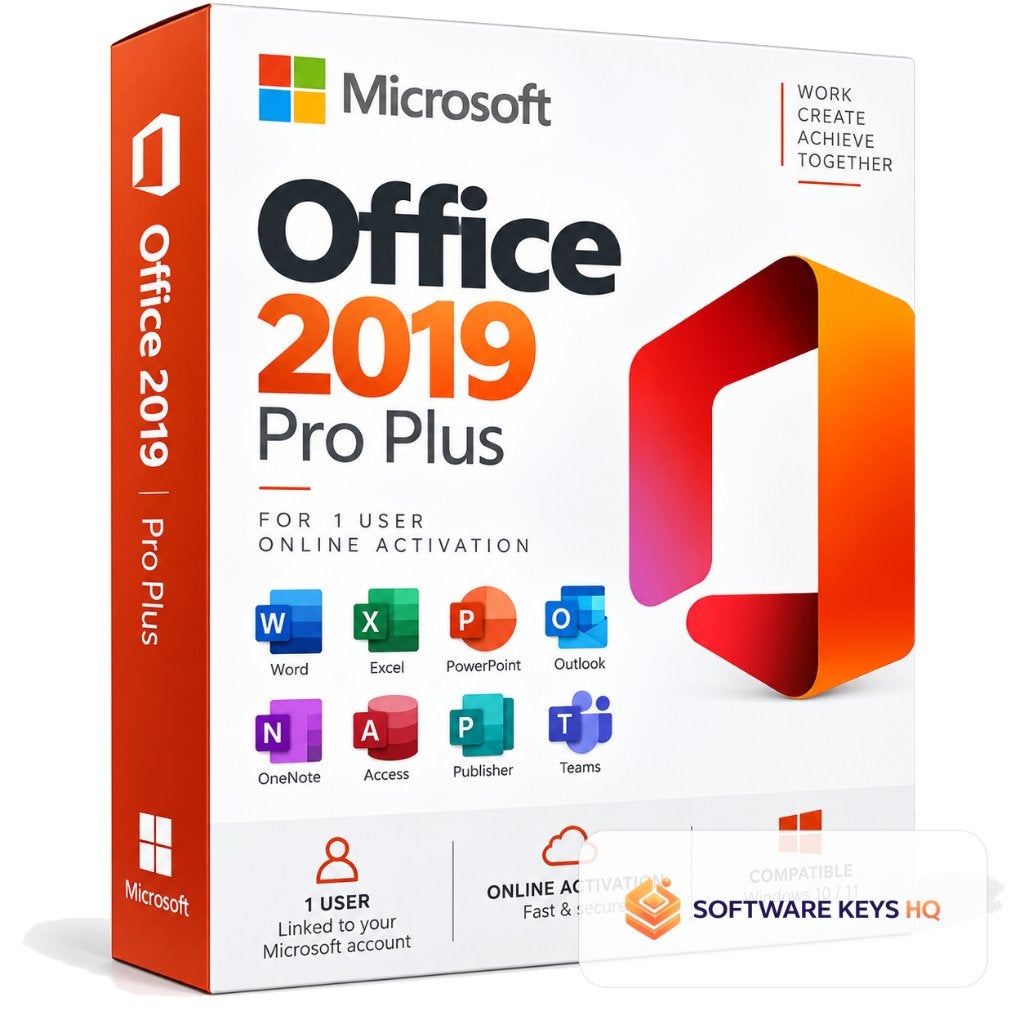 Office 2019 Professional Plus Licentie Key - 1 Gebruiker, Computers en Software, Ophalen of Verzenden, Outlook, Windows