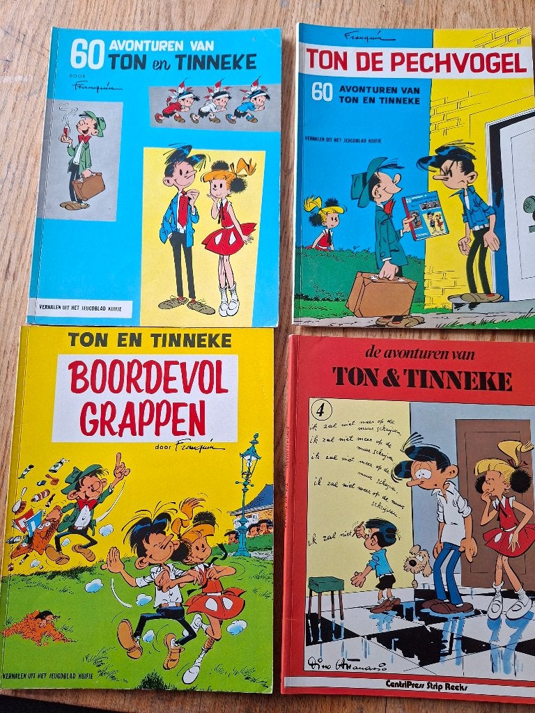 Ton en Tinneke Tineke 4x Franquin ook los te koop of ruil., Gelezen, Ophalen of Verzenden, Franquin, Meerdere stripboeken