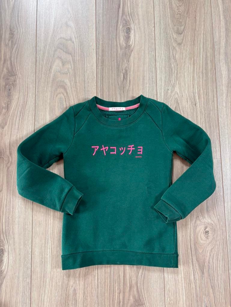 Groene Ayacucho trui - maat 128, Ophalen of Verzenden, Zo goed als nieuw, Meisje, Trui of Vest