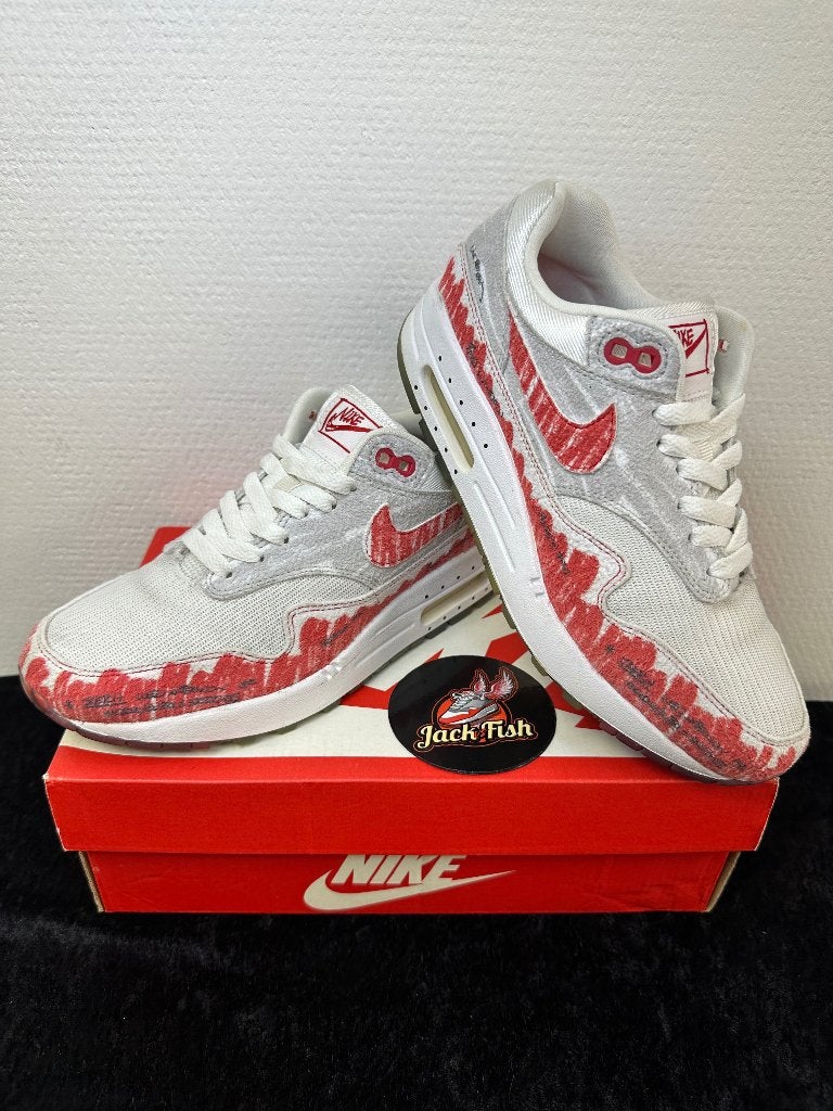 Nike air Max 1 Sketch university red - size 38, Kleding | Heren, Schoenen, Nike air max, Overige kleuren, Ophalen of Verzenden