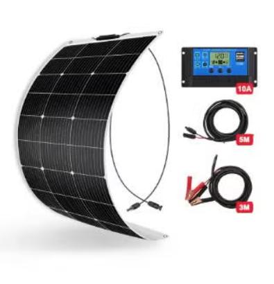 Flexibel zonnepaneel set 100 watt met controller en kabels