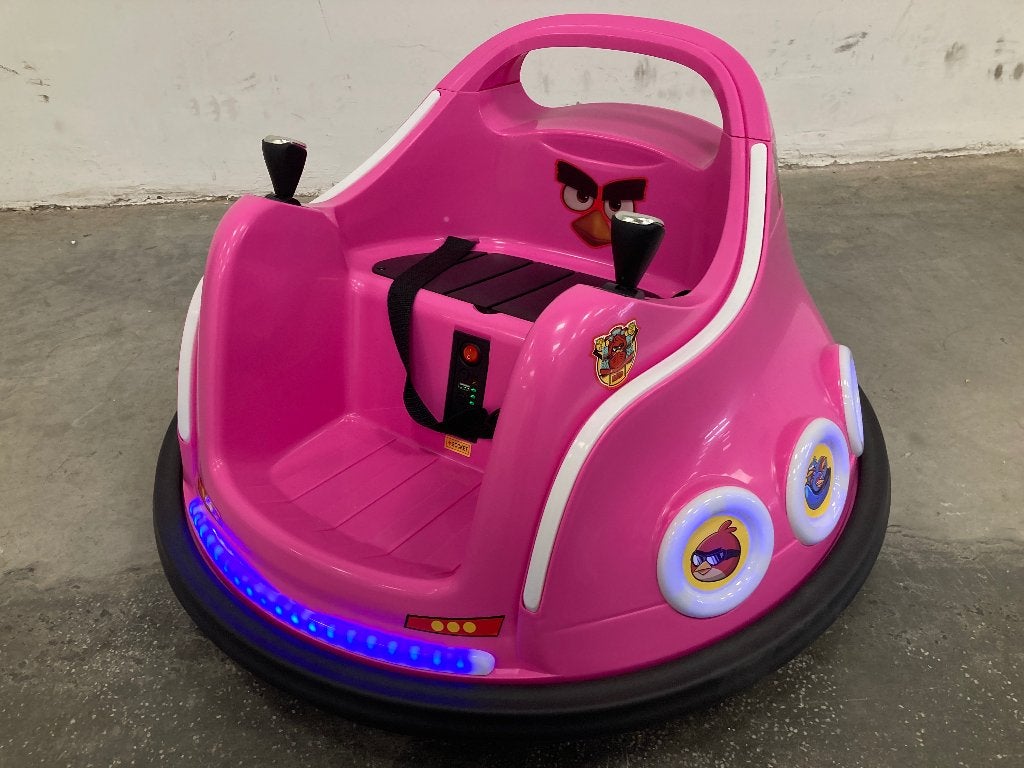 Angry Birds bumper car 6V roze – afstandsbediening + oplader, Kinderen en Baby's, Ophalen, Zo goed als nieuw, Afstandsbediening