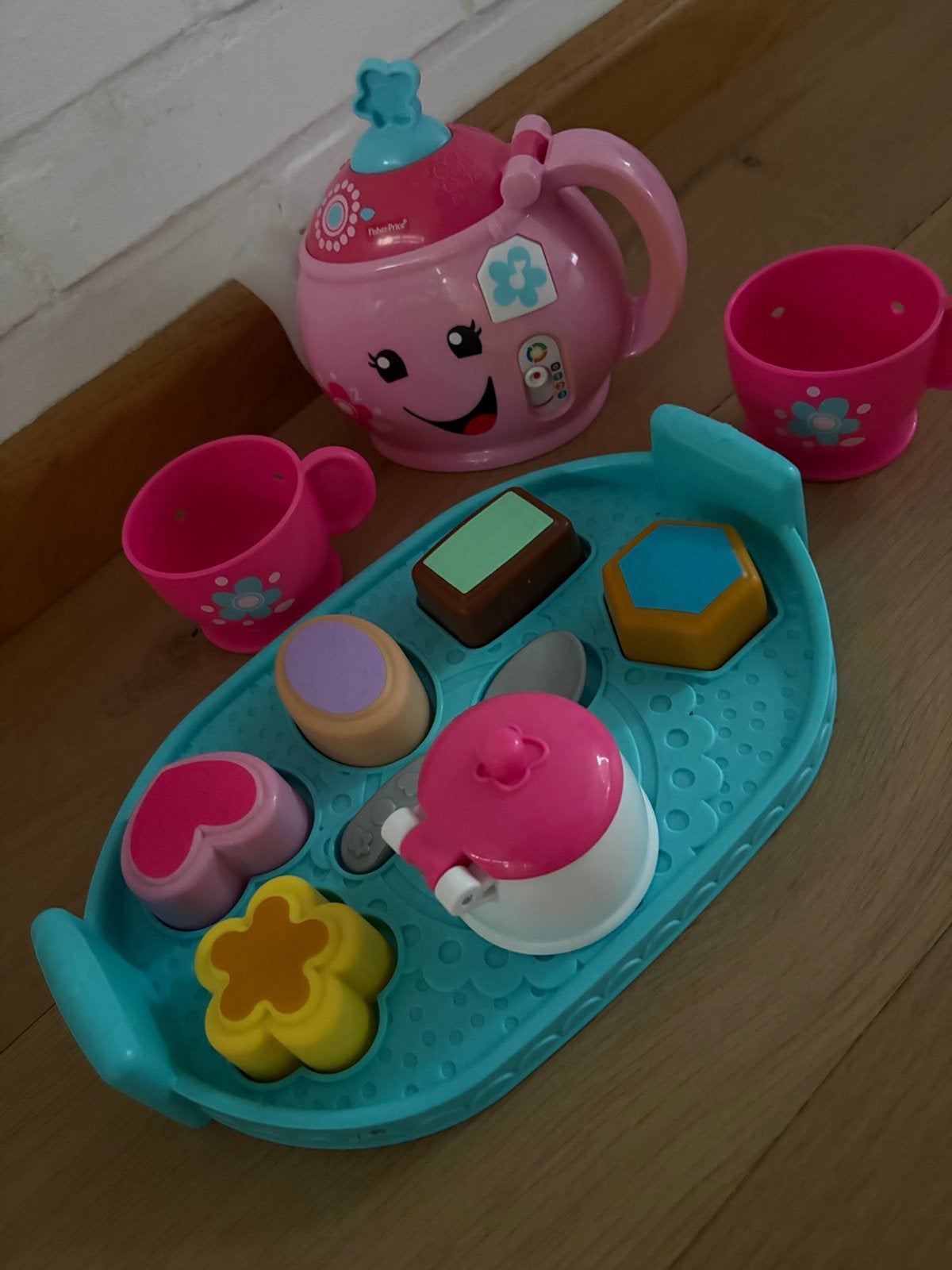 Fisher Price set theepot en koekjes, Kinderen en Baby's, Speelgoed | Fisher-Price, Ophalen, Zo goed als nieuw, Speelset