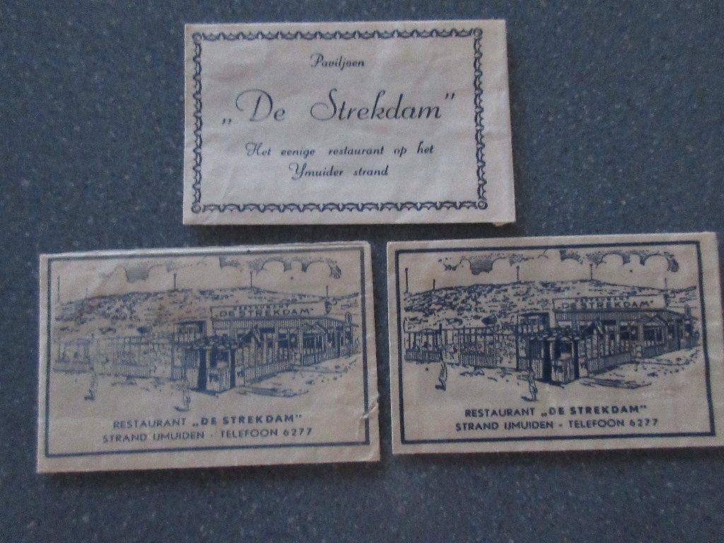 3  x IJmuiden, paviljoen/rest. De Strekdam, Verzenden, Nederland
