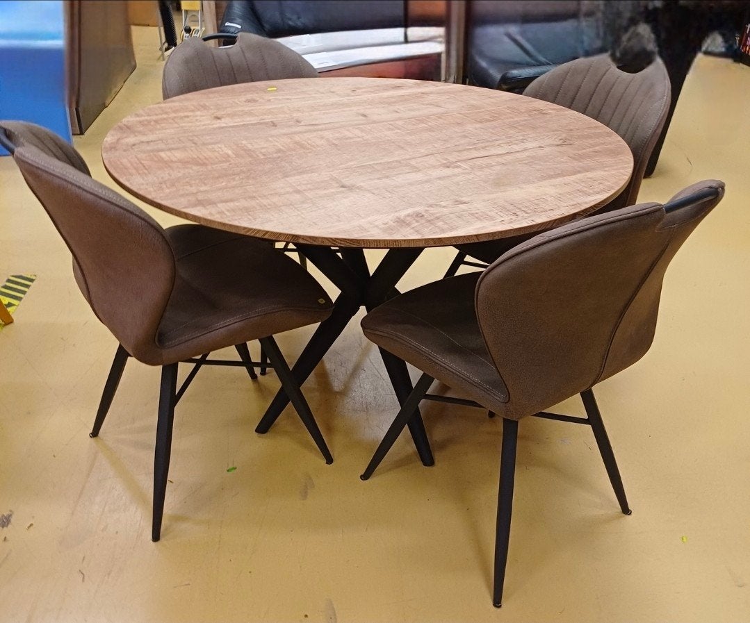 Prachtige eettafel 120,- OF met 4 stoelen 200,-, Huis en Inrichting, Tafels | Eettafels, Ophalen, 100 tot 150 cm, Rond, 50 tot 100 cm