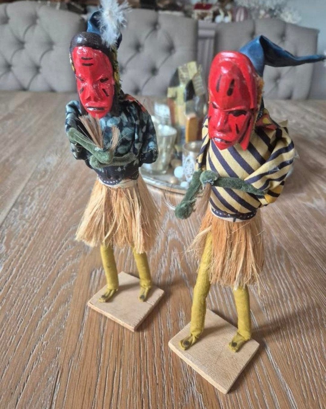 Rariteit 2 vintage Afrikaanse poppen, Ophalen of Verzenden