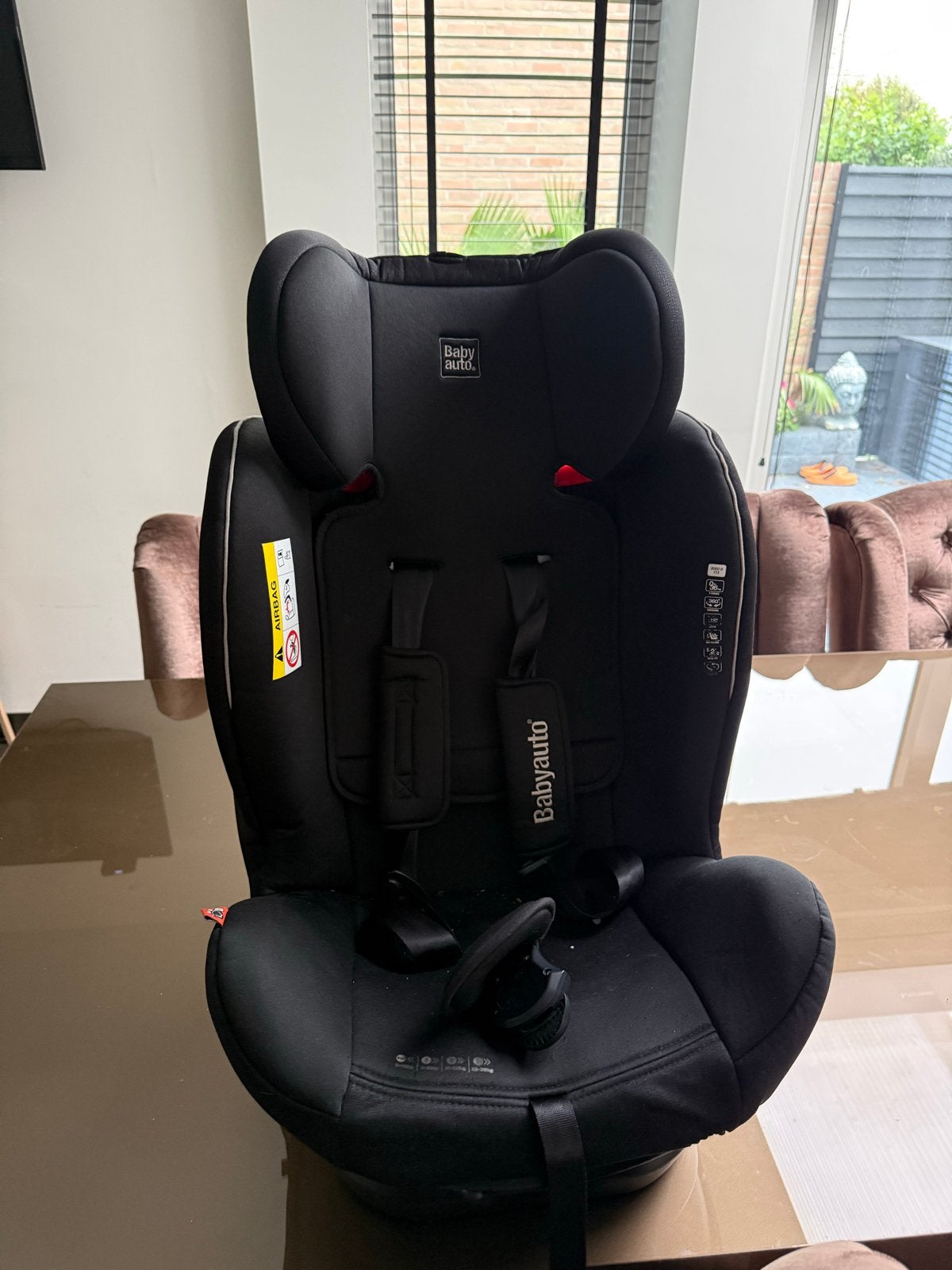 Babyauto Biro D Fix autostoel 0-36 kg met 360 graden rotatie, Overige merken, Autogordel of Isofix, Zo goed als nieuw, Zijbescherming