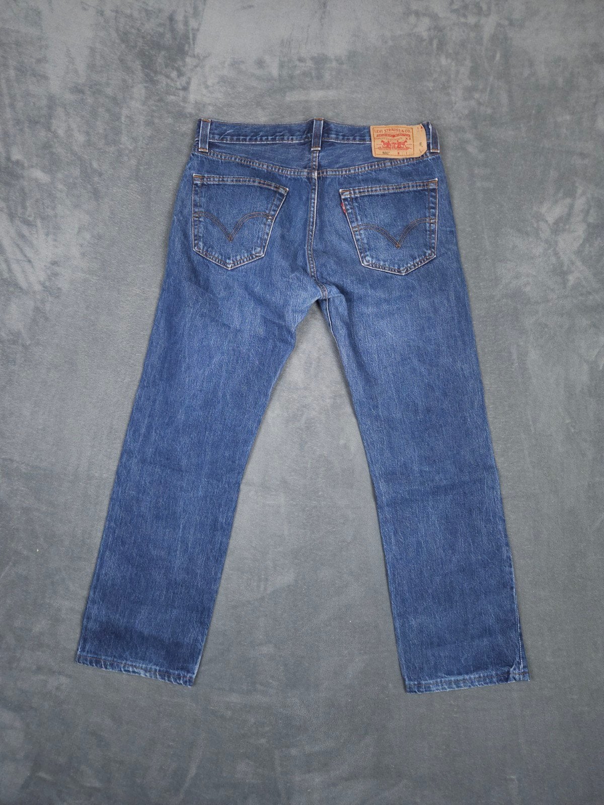 Levis 501 Broek W34 L30 Spijkerbroek Straight Blauw Jeans., ., W32 (confectie 46) of kleiner, Zo goed als nieuw, .