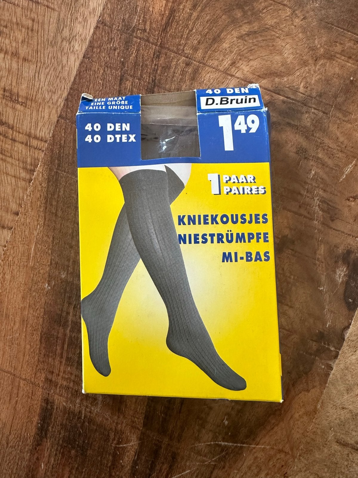 Bruine Kniekousjes 40 DEN, Bruin, Nieuw, Overige maten, Ophalen of Verzenden