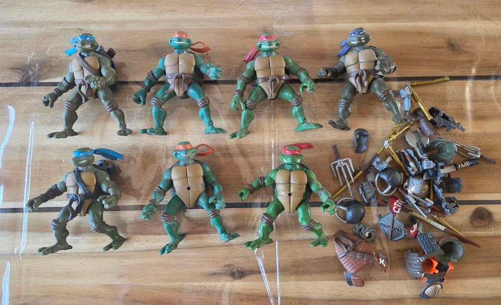 Vintage Teenage Mutant Ninja Turtles actiefiguren, Kinderen en Baby's, Speelgoed | Actiefiguren, Ophalen, Zo goed als nieuw