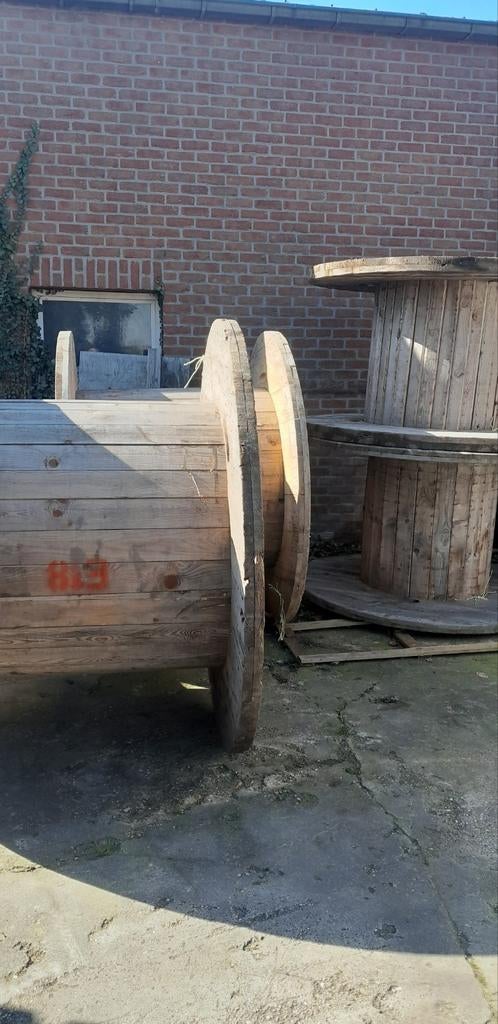 Houten kabelhaspel, Tuin en Terras, Ophalen