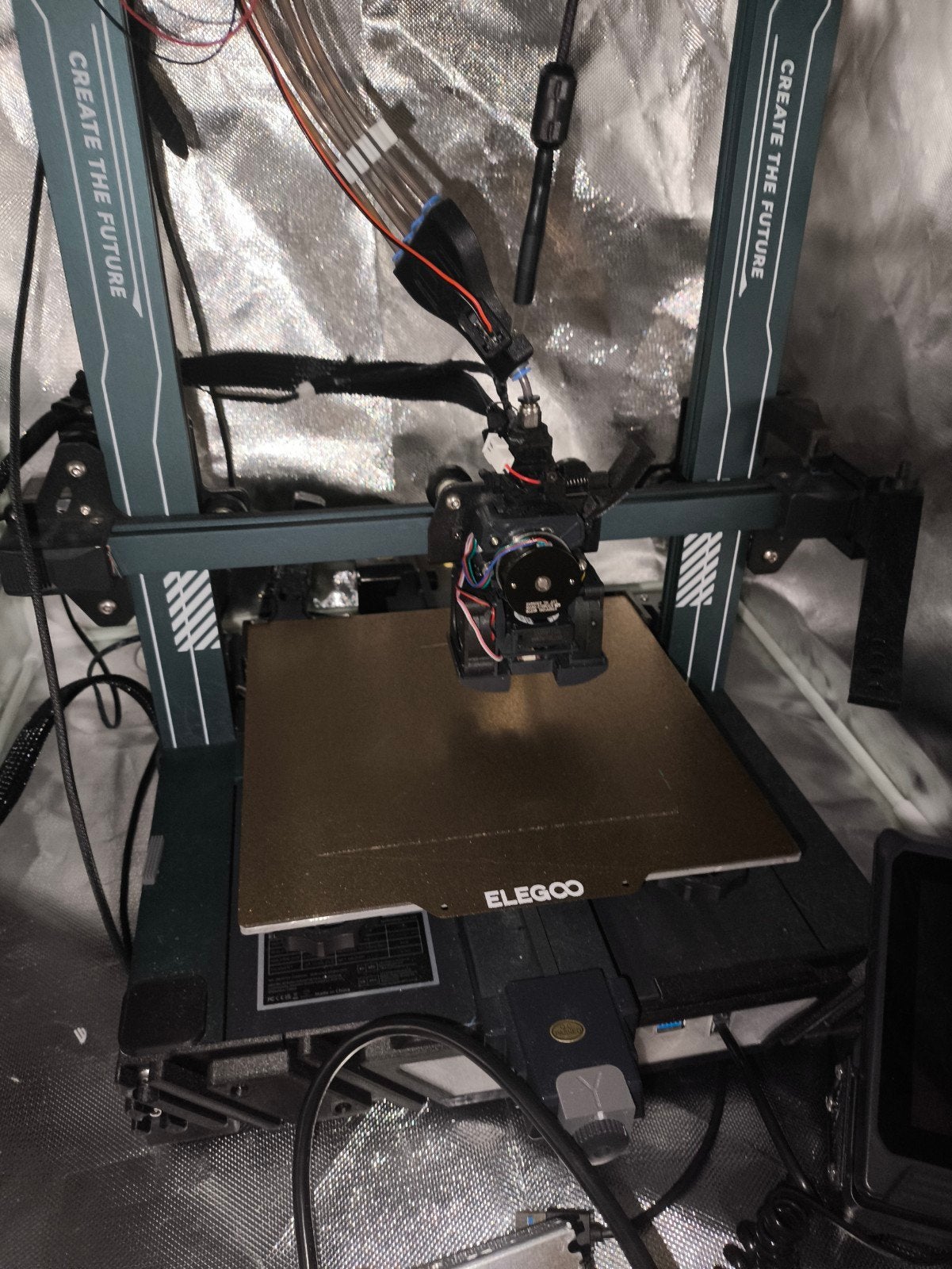 Elegoo Neptune 4 3D-printer met extra's en behuizing, Gebruikt, Elegoo, Ophalen of Verzenden, Filament
