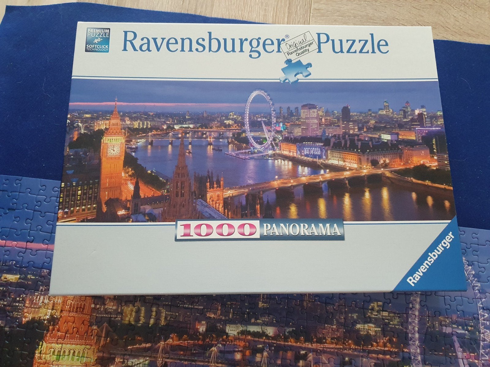 Panorama puzzel Londen 1000 stukjes, Ophalen of Verzenden, 500 t/m 1500 stukjes, Zo goed als nieuw, Legpuzzel