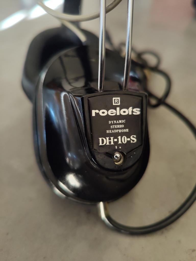 Roelofs DH-10-S Vintage Stereo Hoofdtelefoon getest in orde, Ophalen of Verzenden, Gebruikt, Overige merken