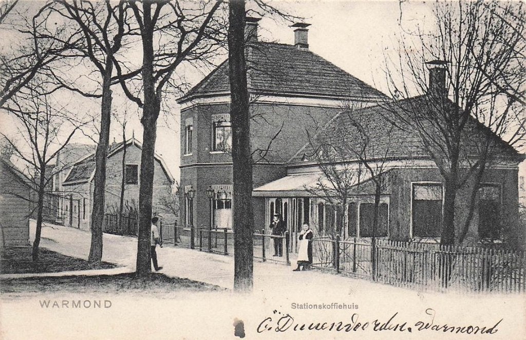 703-430-043 Warmond Stationskoffiehuis, Verzamelen, Verzenden, Voor 1920, Zuid-Holland