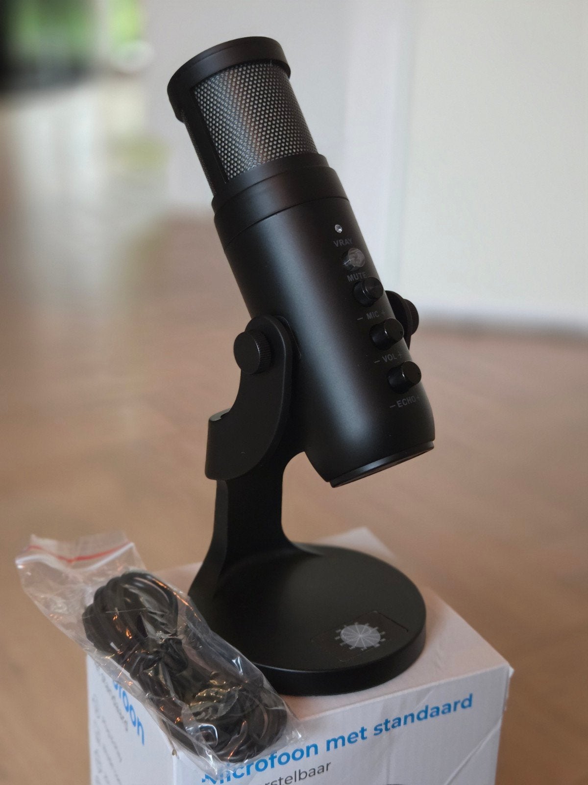 Nuvance USB Stream en Game Microfoon met standaard -  Nieuw, Ophalen of Verzenden, Nieuw, Studiomicrofoon
