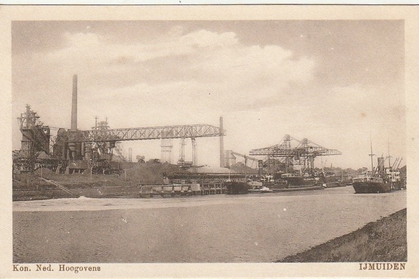 IJmuiden Hoogovens  1930, Ophalen of Verzenden, 1920 tot 1940, Ongelopen, Noord-Holland