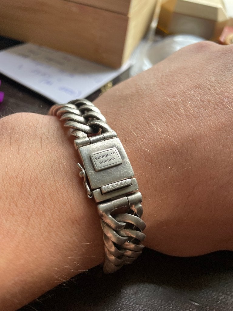 Originele Buddha to Buddha Armband 925 Zilver 18 mm 20 cm, Sieraden, Tassen en Uiterlijk, Armbanden, Ophalen of Verzenden, Gebruikt