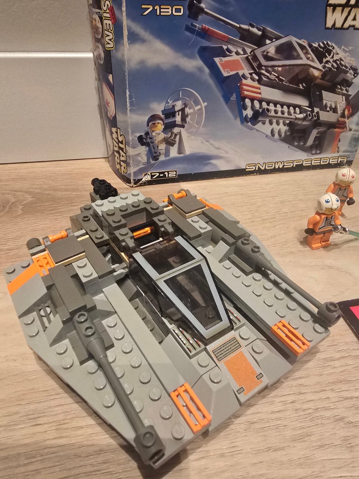 LEGO Star Wars 7130 Snowspeeder met doos en instructies, Ophalen of Verzenden, Gebruikt, Overige merken