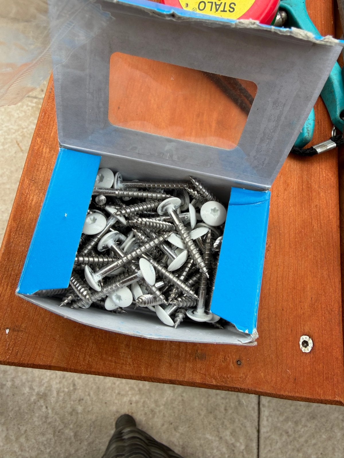 Trespa schroef RVS RAL 9010 zuiver wit 4,8x38mm nieuw (14st), Doe-het-zelf en Verbouw, IJzerwaren en Bevestigingsmiddelen, Schroeven