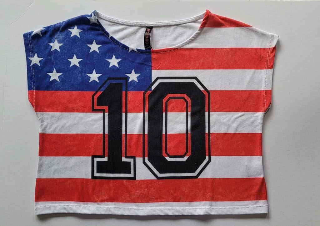 American topje maat 170/176, Kinderen en Baby's, Kinderkleding | Maat 170, Gebruikt, Coolcat, Shirt of Longsleeve, Verzenden