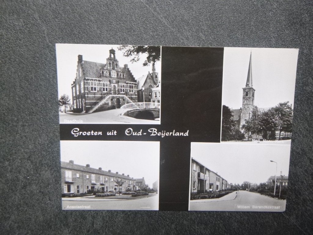Oud Beijerland, Acaciastraat/Willem Barendsestraat 1972, Verzenden, 1960 tot 1980, Ongelopen, Zuid-Holland