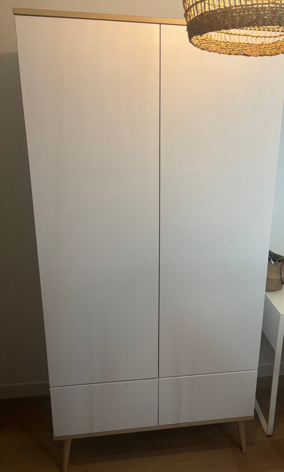 Quax Flow kast white/oak, Ophalen, 50 tot 70 cm, 105 cm of meer, 100 cm of meer