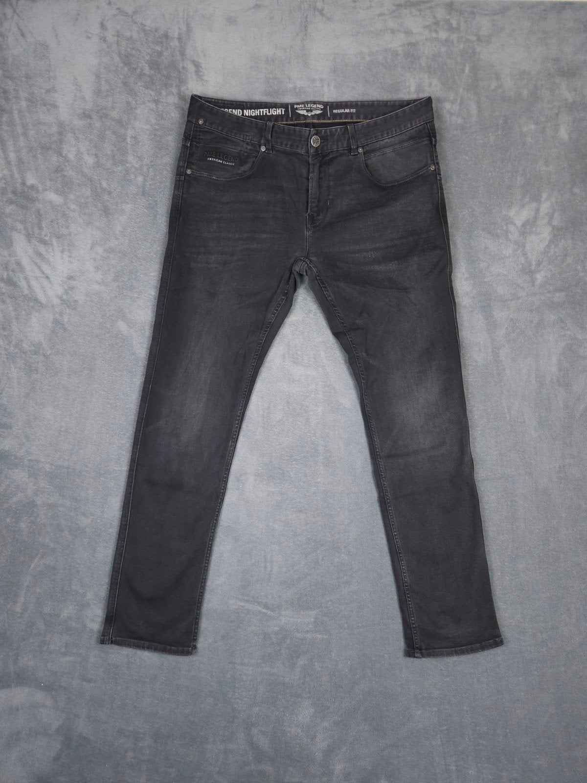 Pme Legend Broek Nightflight W36 L32 Regular Fit Zwart., W36 - W38 (confectie 52/54), Verzenden, ., Zwart