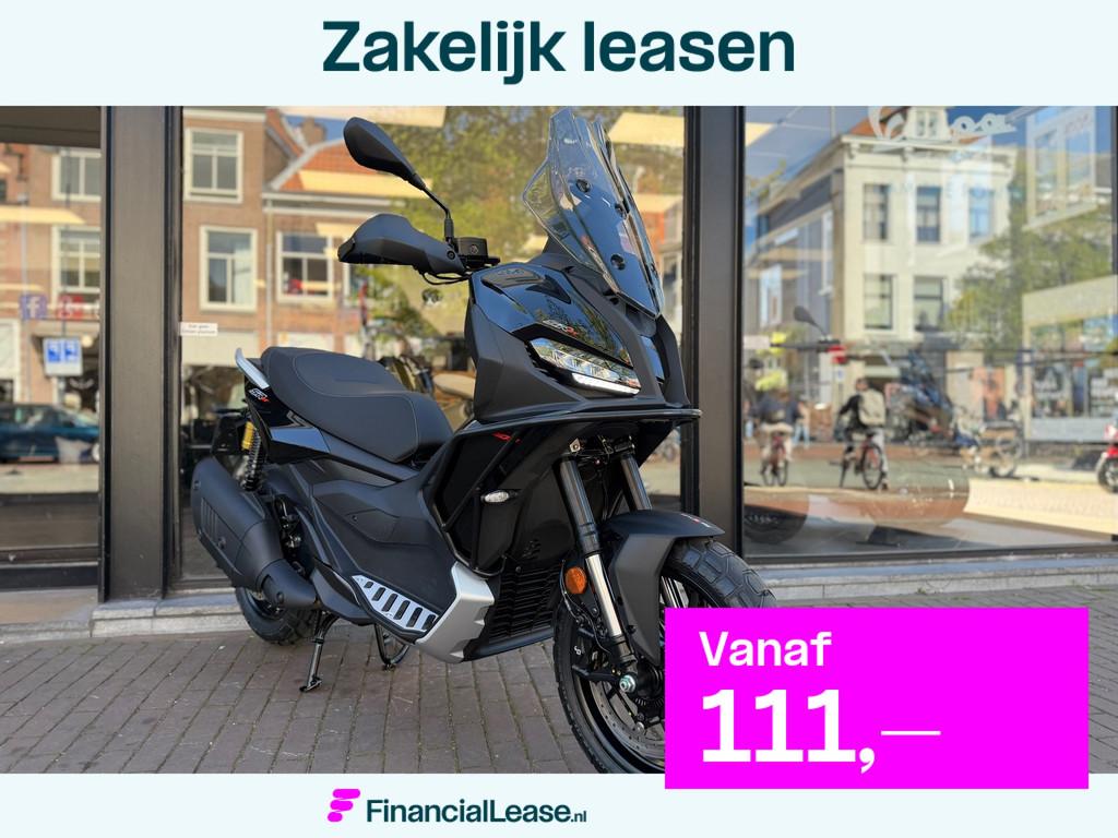APRILIA SR GT 400 CC EURO+ 2026 RUGGED BLACK| 4 JAAR FABRIEK, Motoren, 400 cc, Scooter, Bedrijf, Traction Control