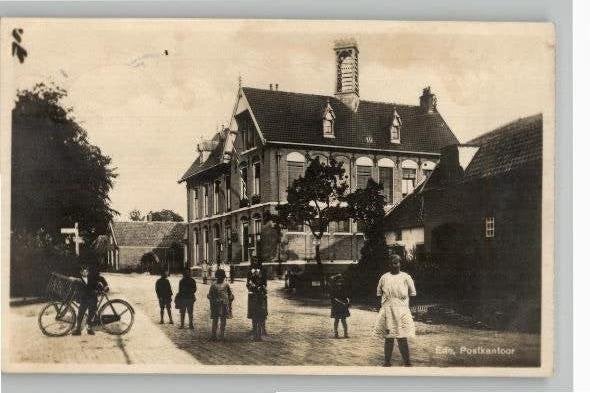 Ede Postkantoor  st 1932 fotokaart Het Wapen van Ede, Verzamelen, Ophalen of Verzenden, 1920 tot 1940, Gelopen, Gelderland