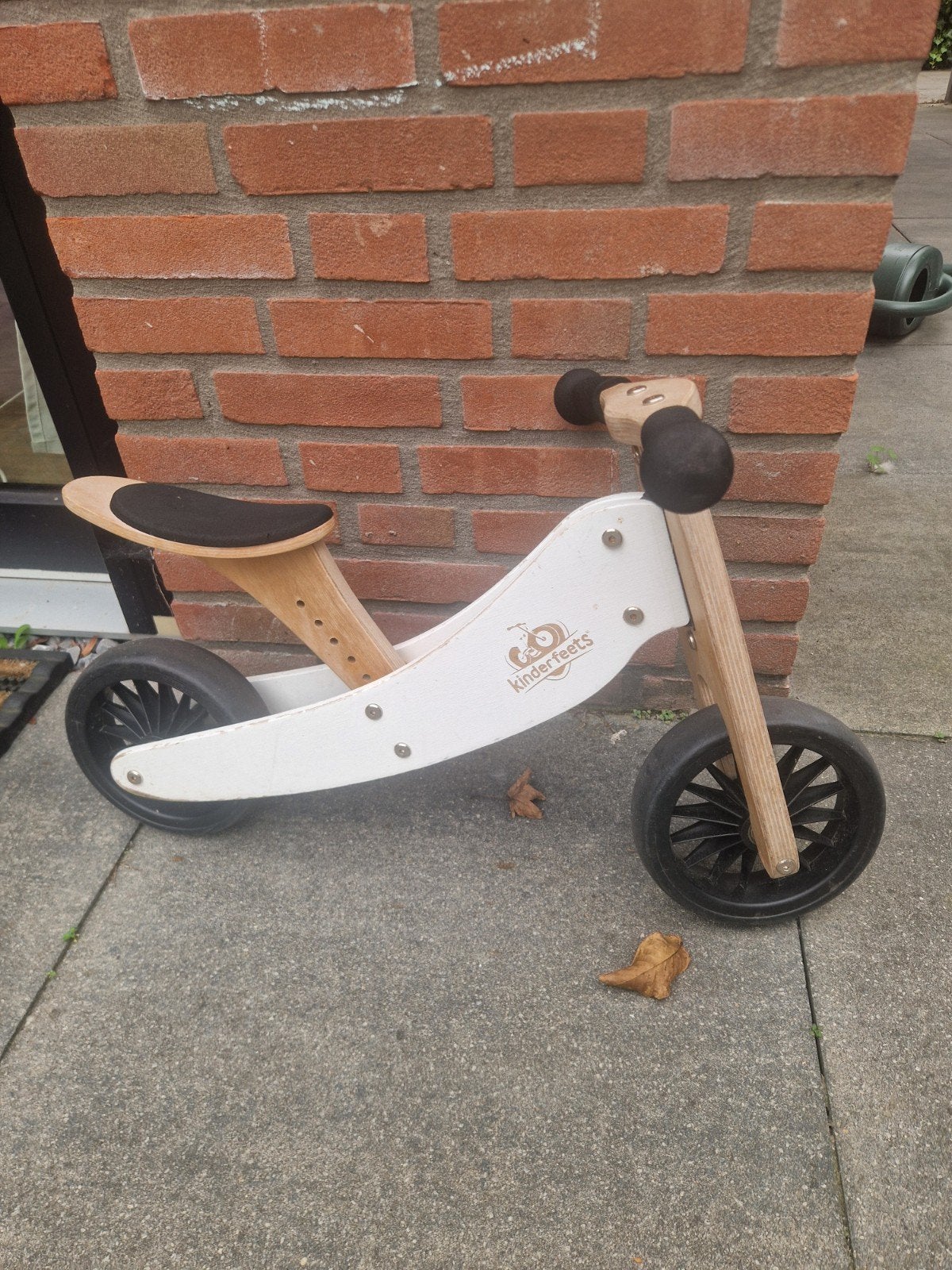 Kinderfeets Houten Loopfiets - Wit