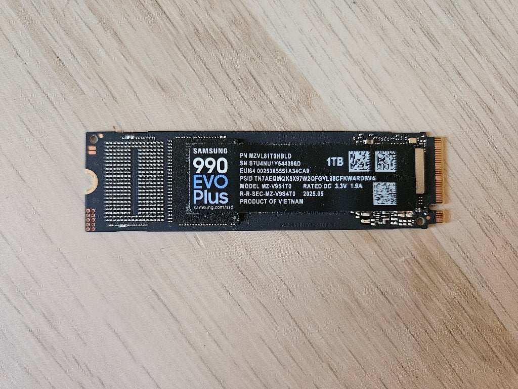 Samsung 990 EVO Plus 1TB NVMe SSD, Computers en Software, Harde schijven, Intern, SSD, Ophalen of Verzenden, Zo goed als nieuw