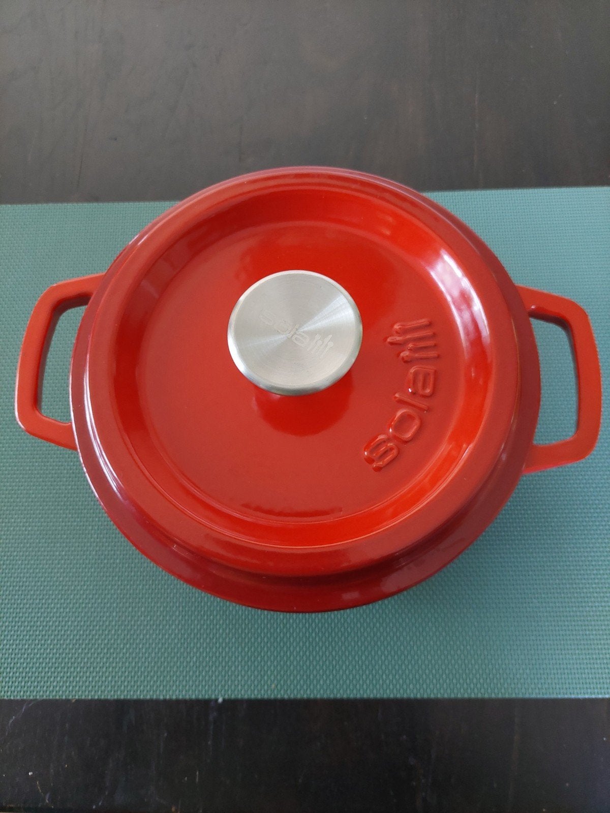 sola gietijzeren pan 20 cm, Ophalen of Verzenden, Zo goed als nieuw, Gietijzer