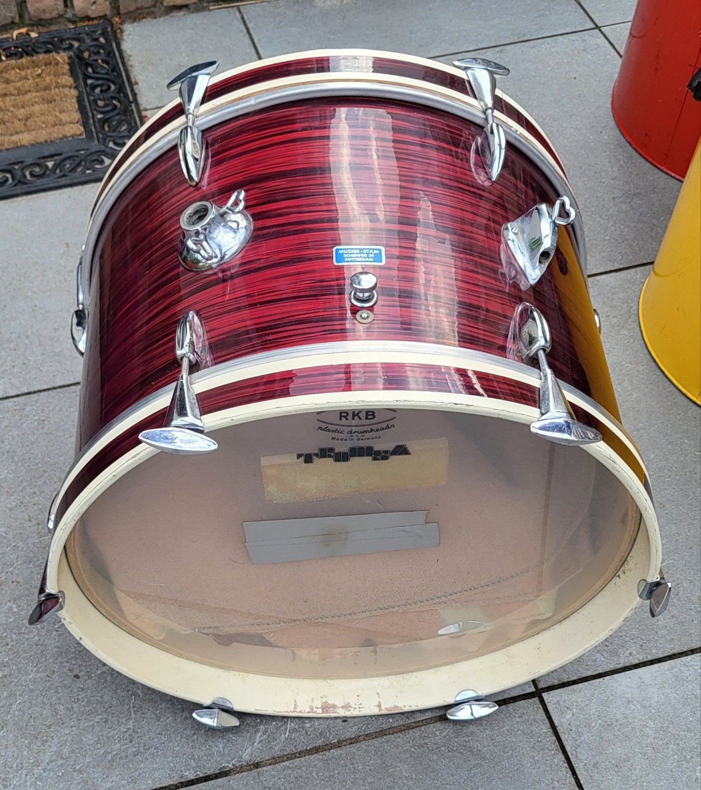 Bassdrum 20 inch/Tom 12 inch/jazz/kleine set/drum/percussie, Muziek en Instrumenten, Ophalen, Gebruikt, Trommel