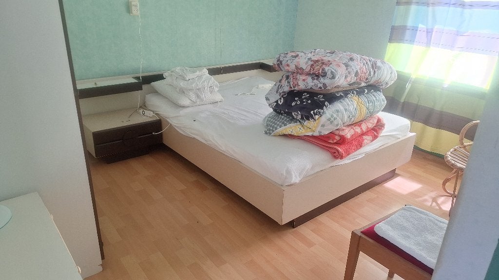 tweepersoonsbed met kastjes, Ophalen, Gebruikt, Tweepersoons, 160 cm